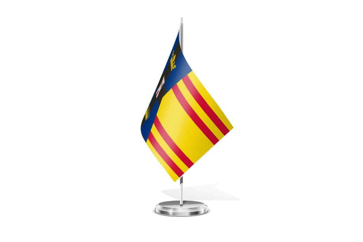 Bandera de mesa de Malón
