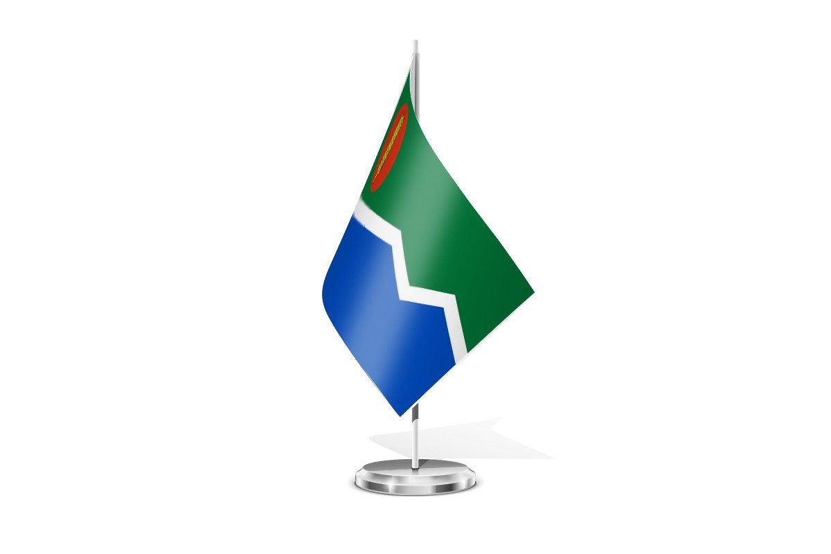 Bandera de mesa de Mediana de Aragón
