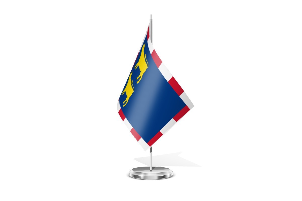 Bandera de mesa de Novillas