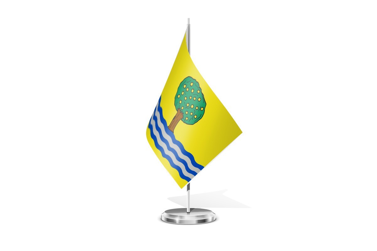 Bandera de mesa de Nuez de Ebro