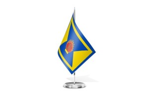 Bandera de mesa de Orés 123