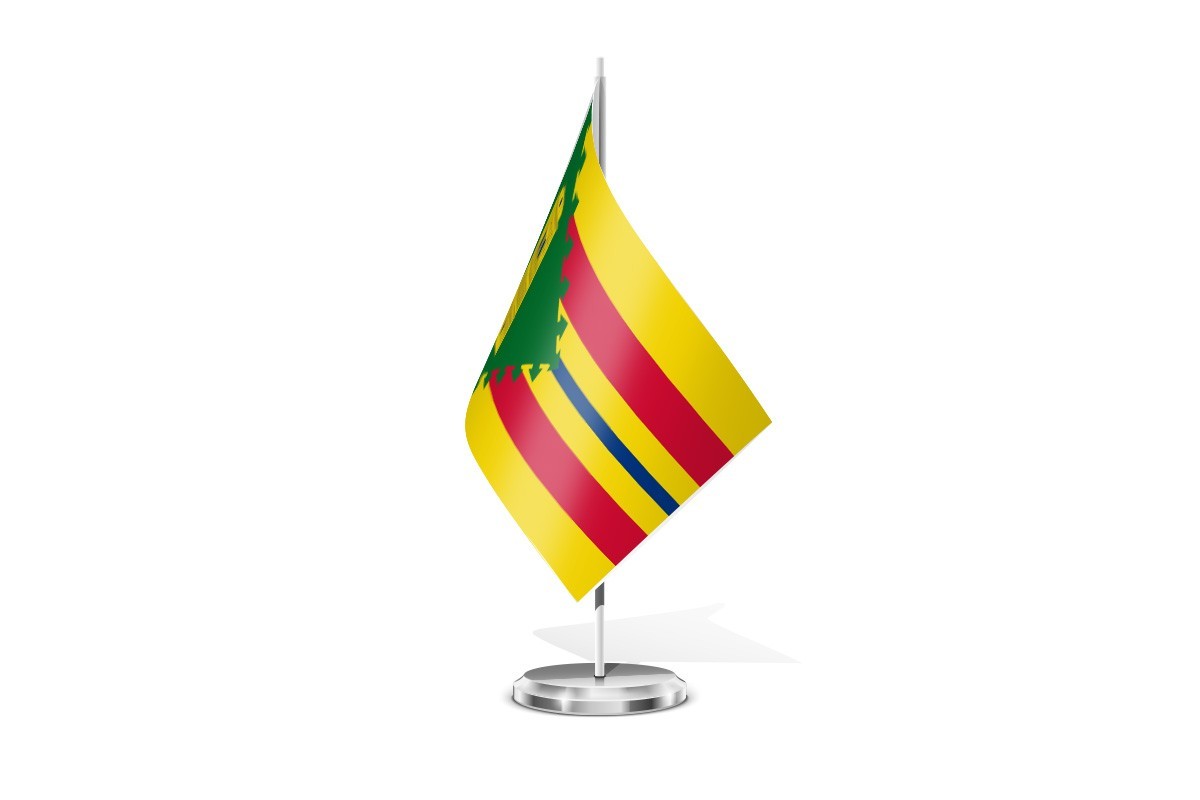 Bandera de mesa de Romanos