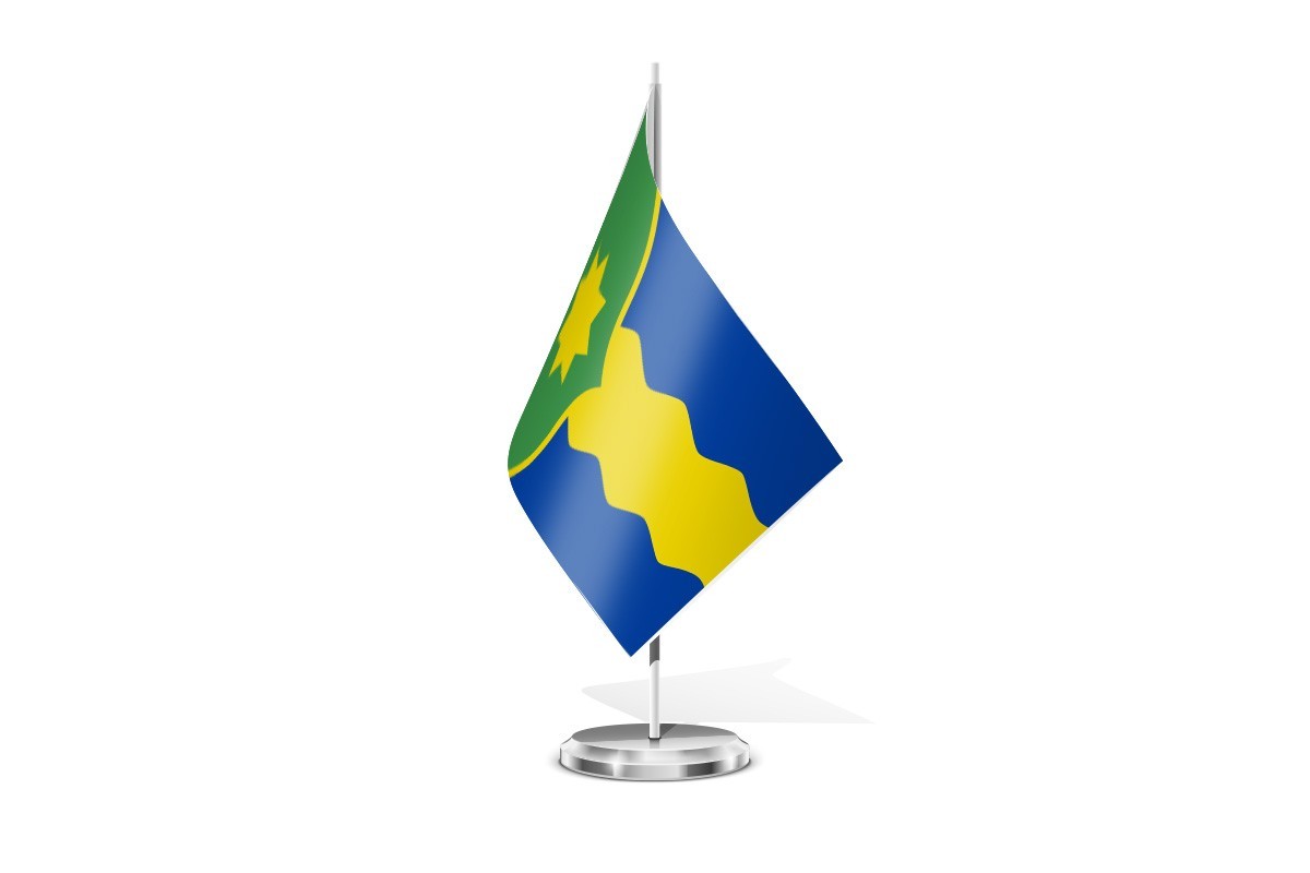 Bandera de mesa de Salillas de Jalón