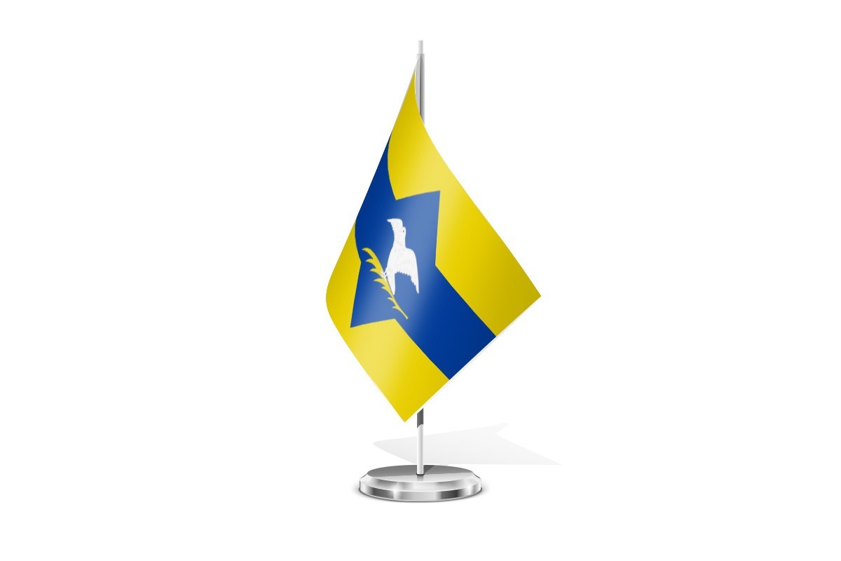 Bandera de mesa de Santa Eulalia de Gállego