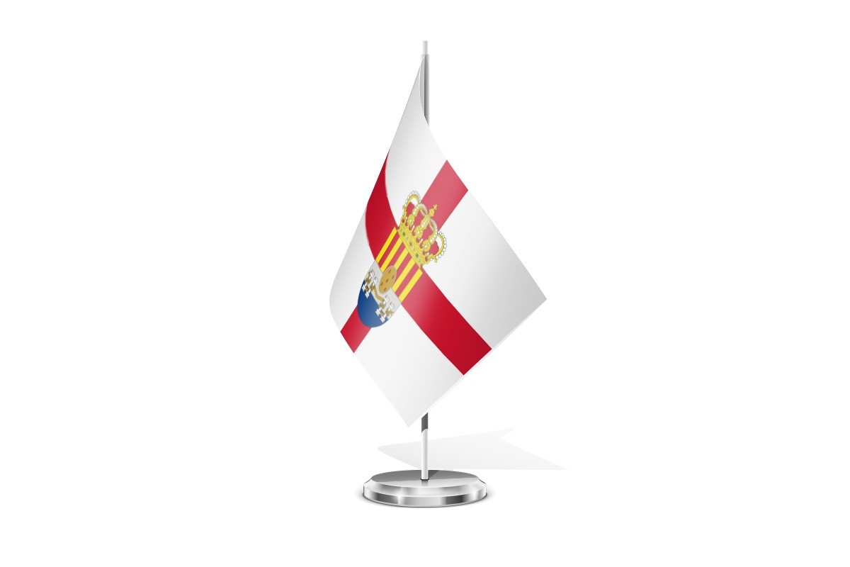 Bandera de mesa de Sigüés