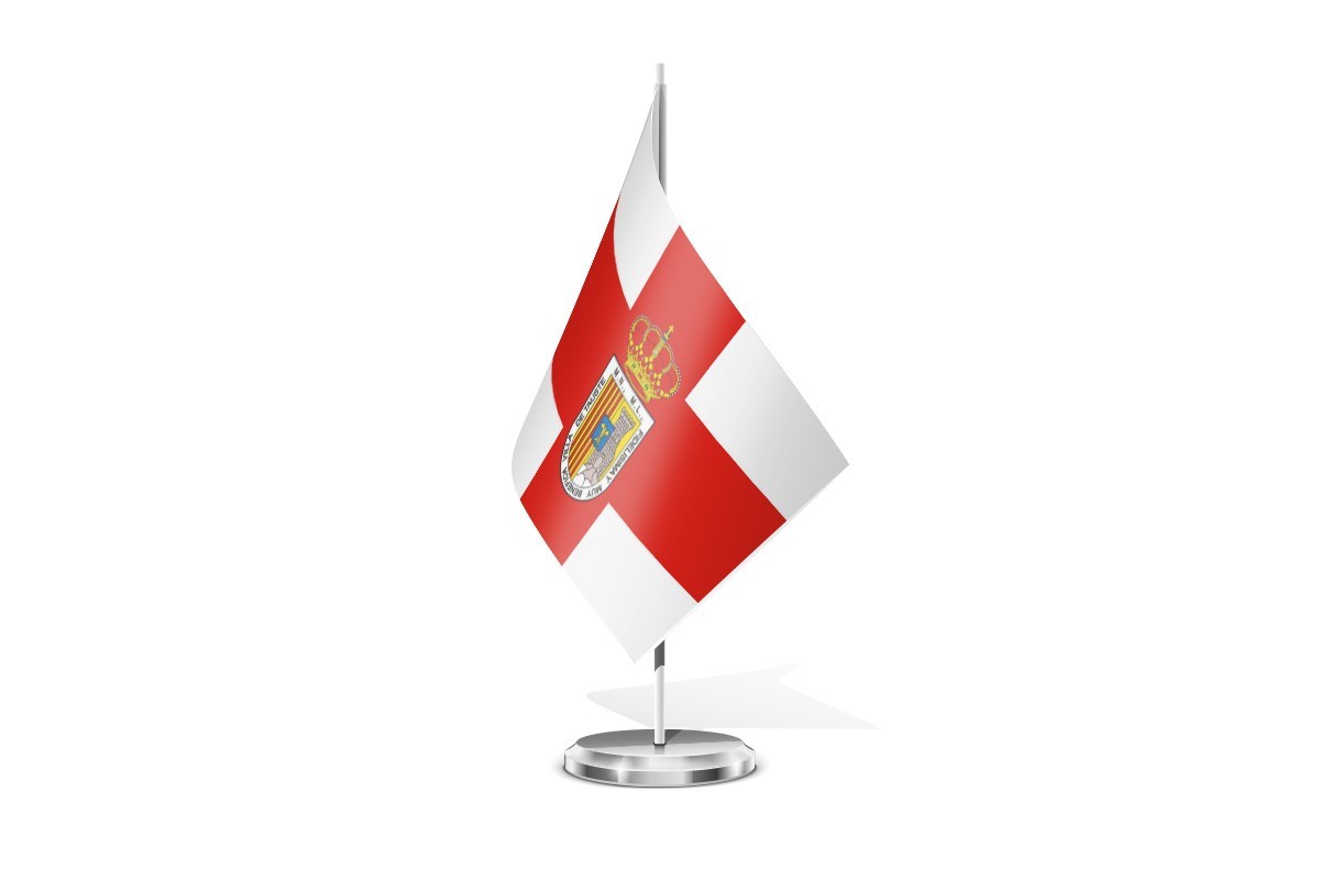 Bandera de mesa de Tauste