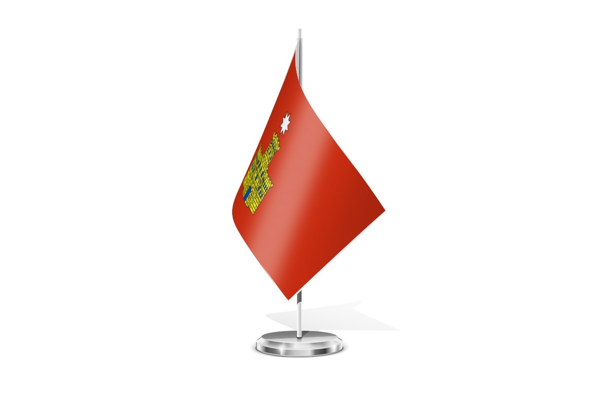 Bandera de mesa de Uncastillo