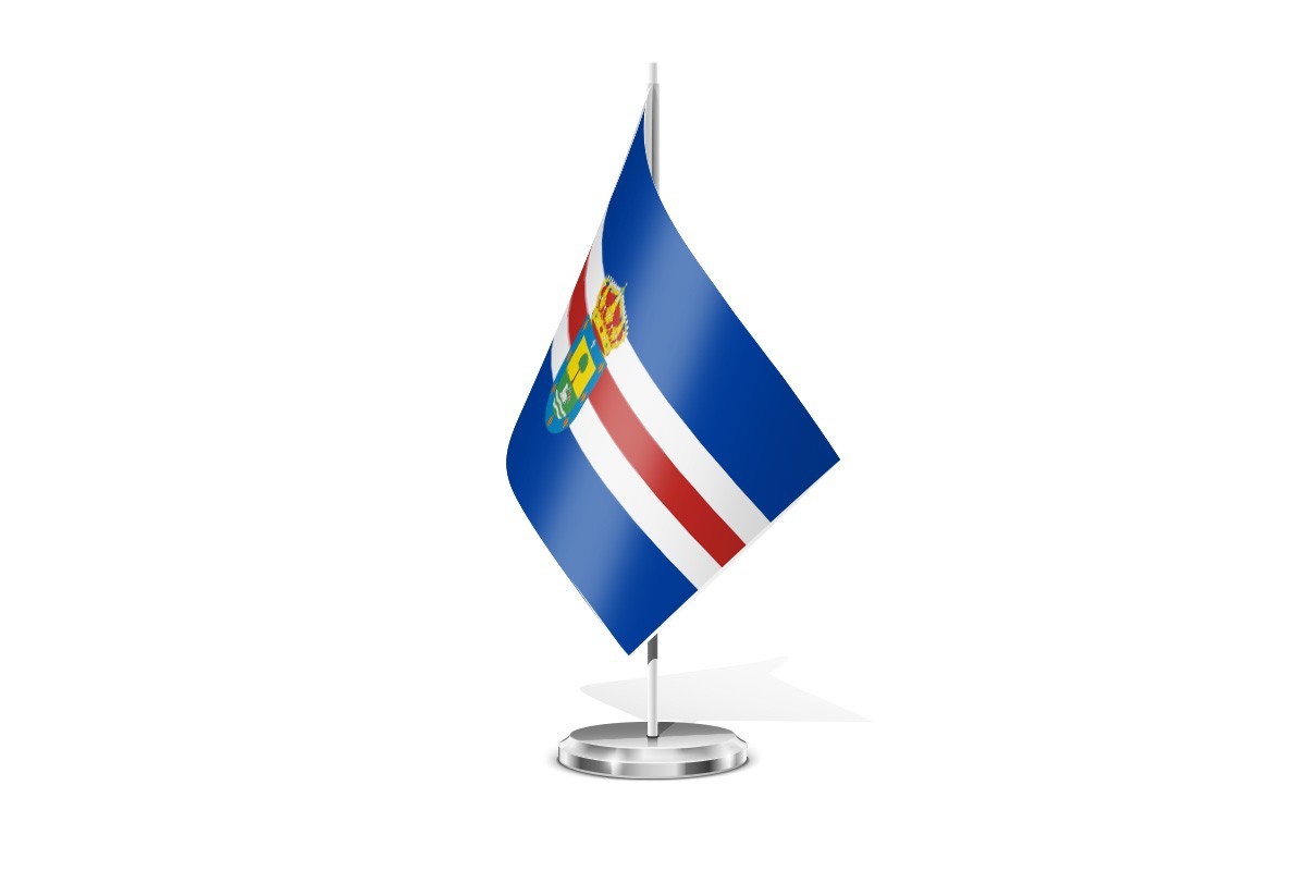 Bandera de mesa de Velilla de Jiloca