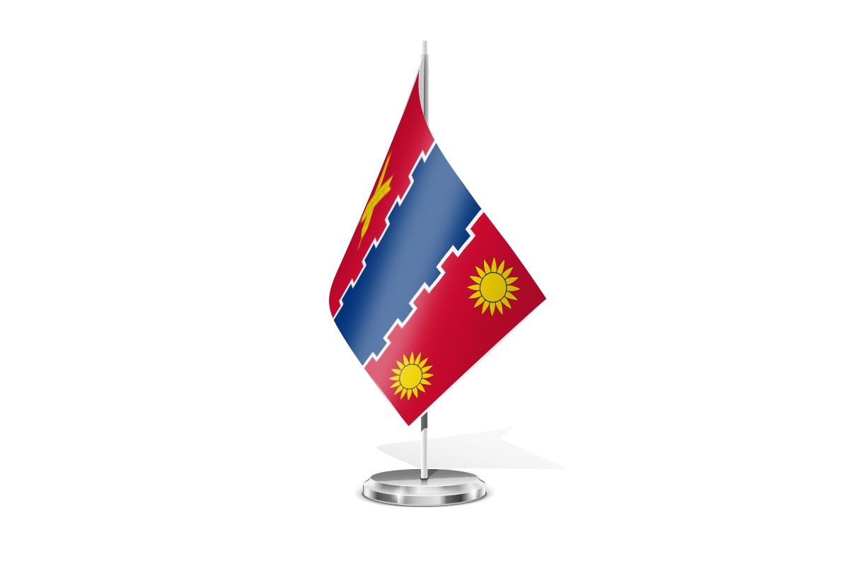 Bandera de mesa de Villarroya del Campo
