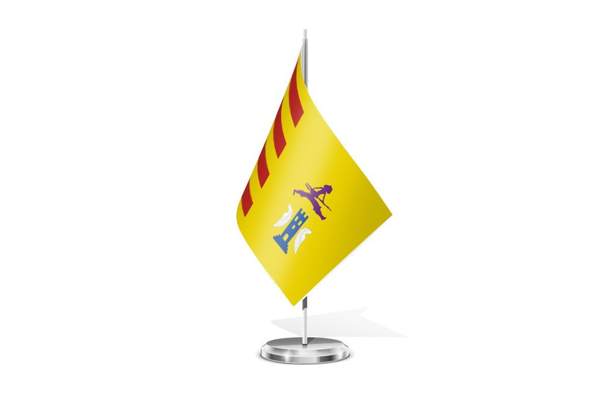 Bandera de mesa de Alacón