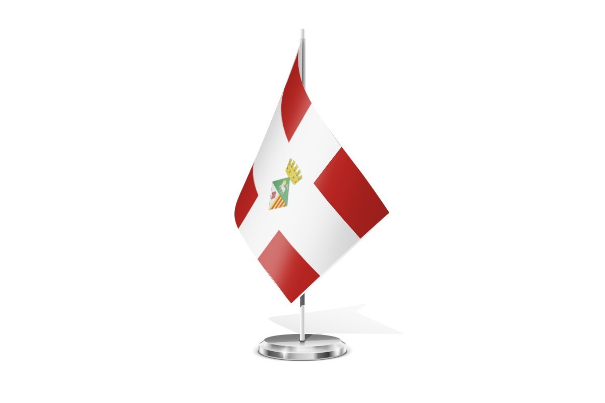 Bandera de mesa de Cretas