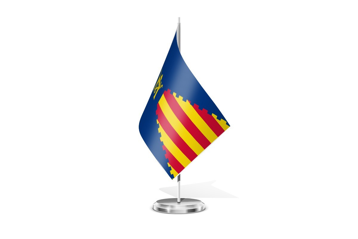 Bandera de mesa de Monforte de Moyuela