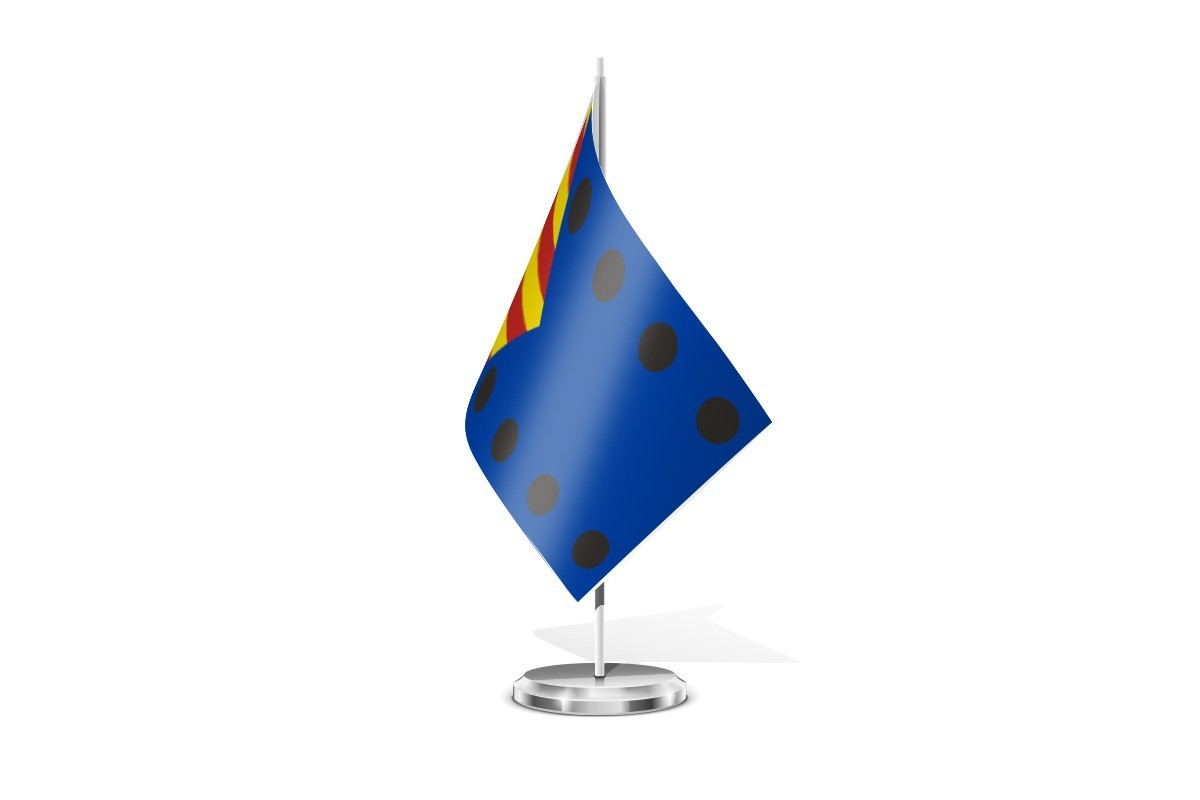 Bandera de mesa de Ojos Negros