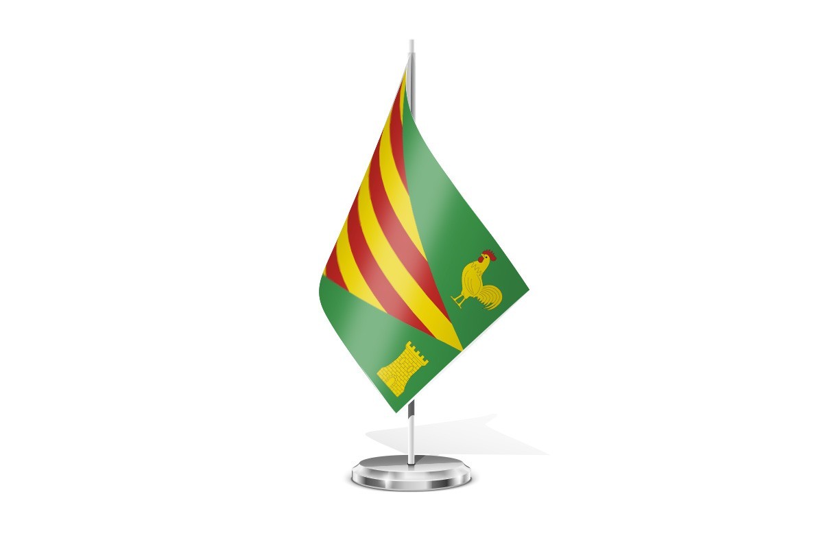 Bandera de mesa de Orihuela del Tremedal