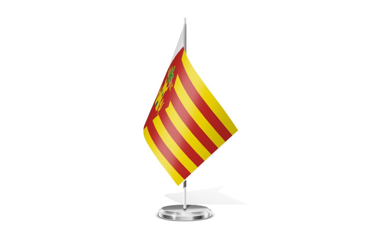 Bandera de mesa de Peracense