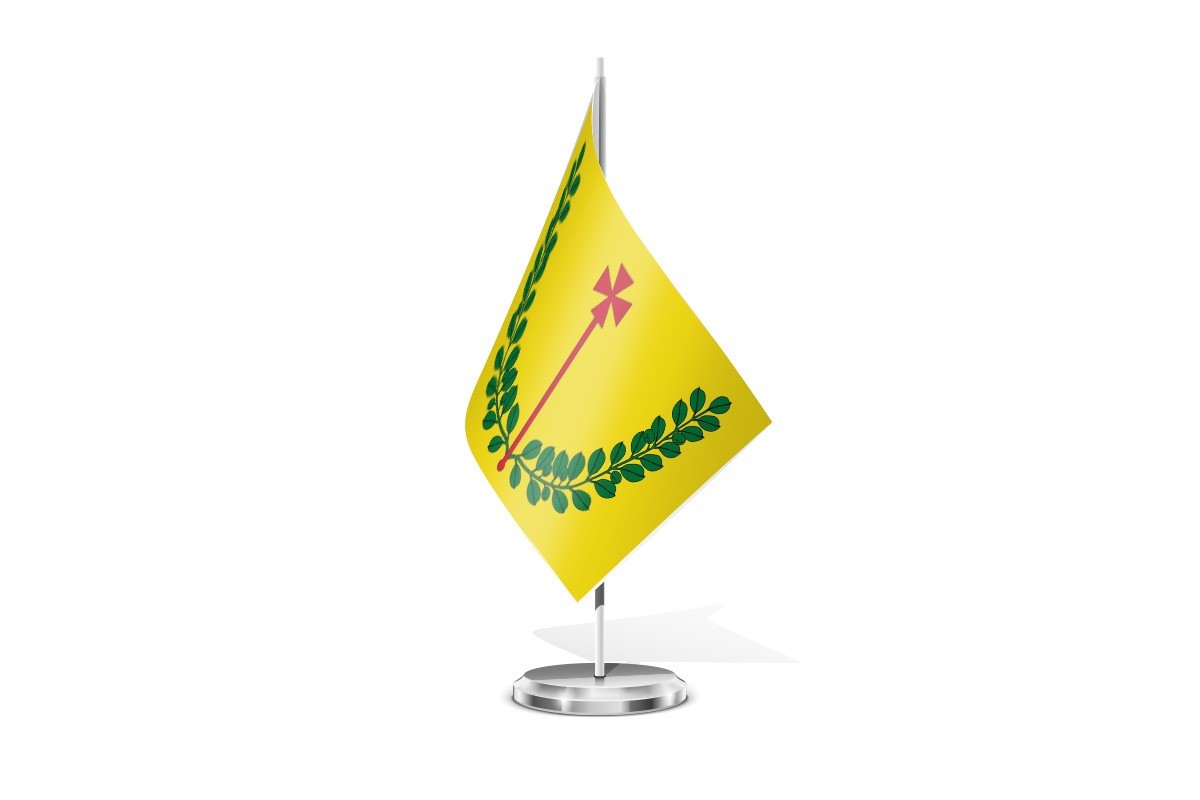 Bandera de mesa de Santa Cruz de Nogueras