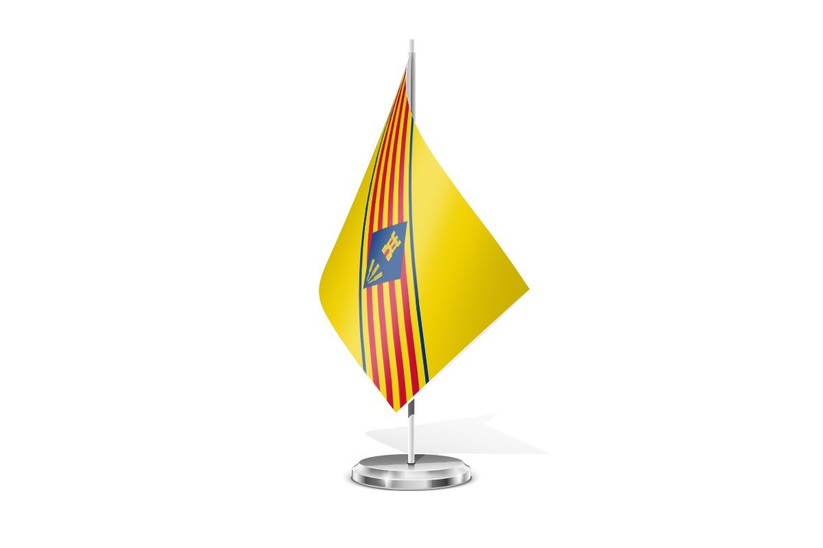 Bandera de mesa de Villafranca del Campo