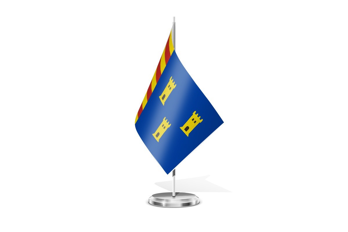 Bandera de mesa de Villarquemado