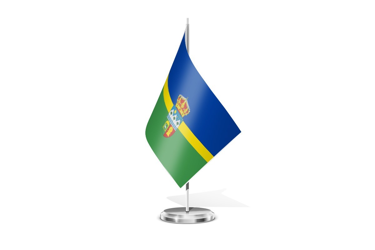 Bandera de mesa de Muriel Viejo