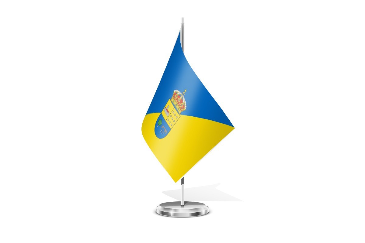 Bandera de mesa de Burgohondo