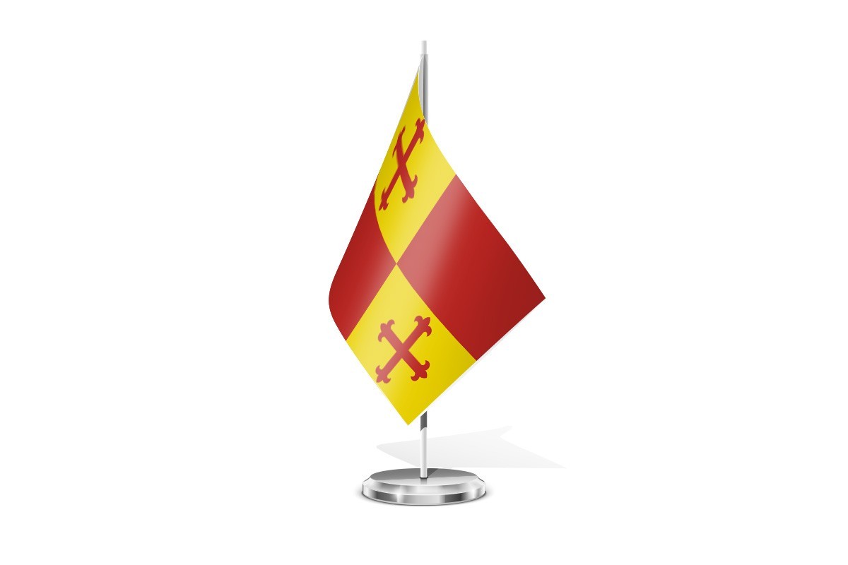 Bandera de mesa de Muñomer del Peco