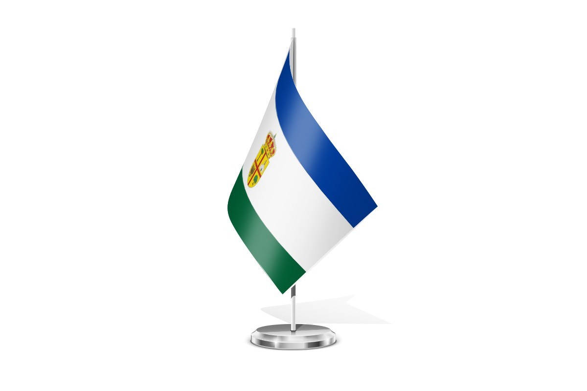 Bandera de mesa de Santa Cruz de Pinares
