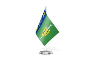 Bandera de mesa de Villanueva de Gómez 123