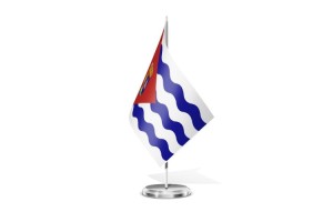 Bandera de mesa de Aguas Cándidas 123