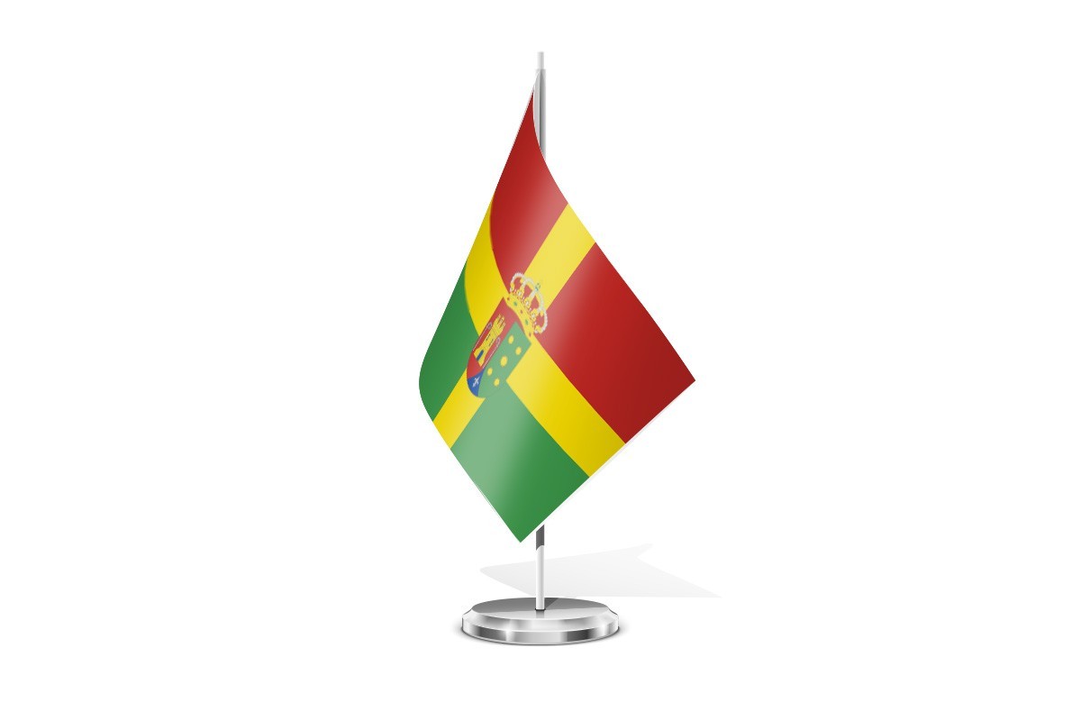 Bandera de mesa de Alfoz de Quintanadueñas