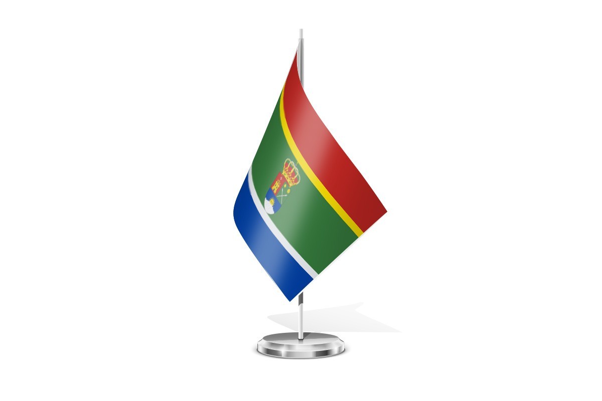 Bandera de mesa de Atapuerca