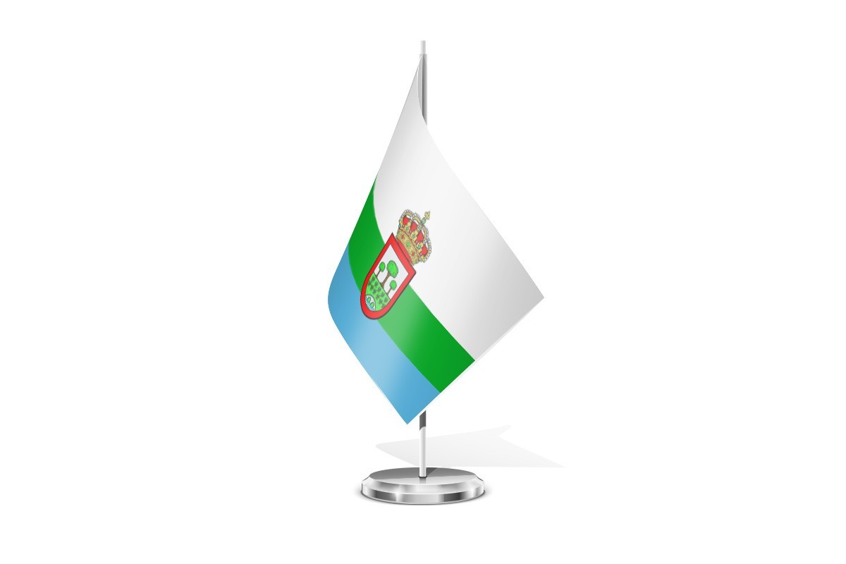 Bandera de mesa de Baños de Valdearados