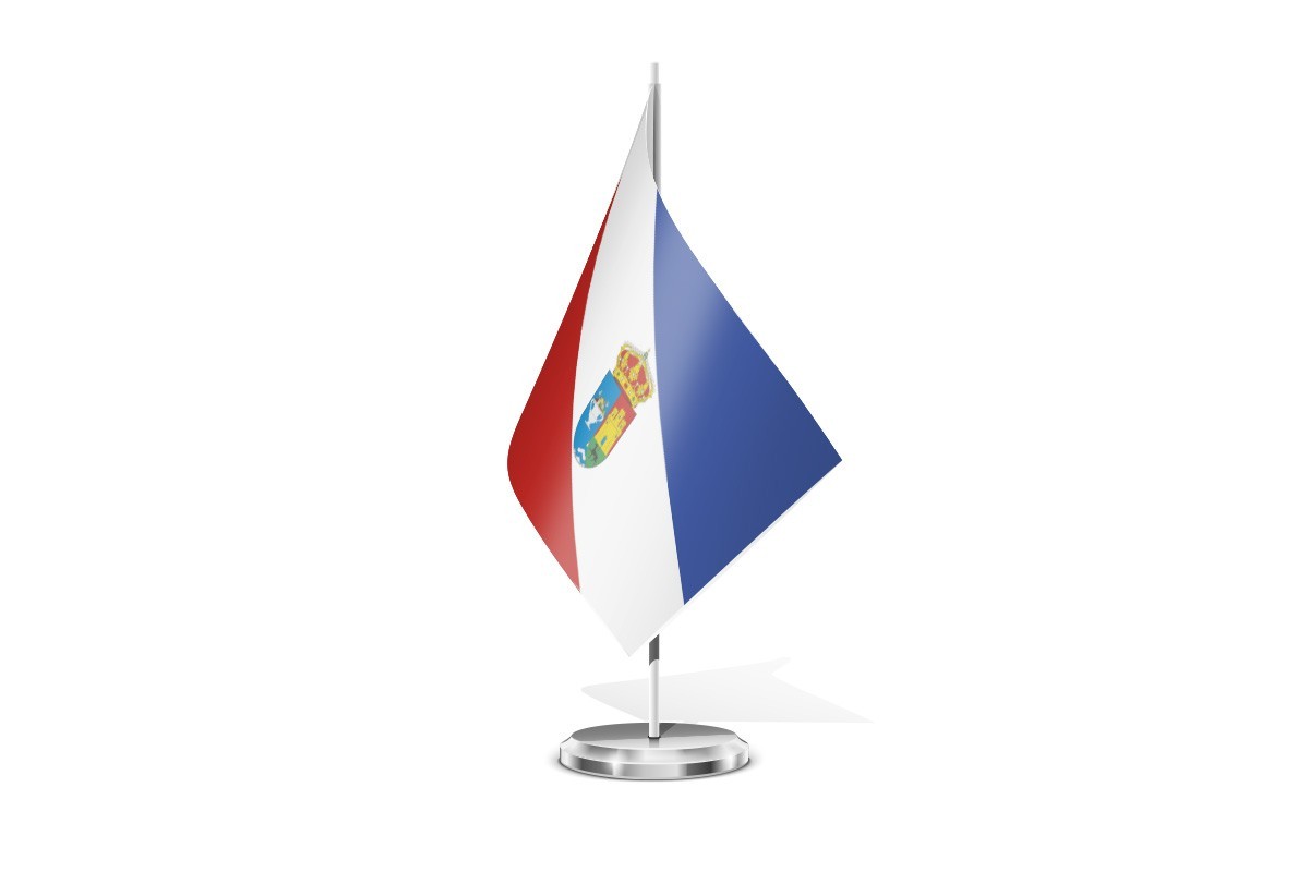 Bandera de mesa de Berlangas de Roa