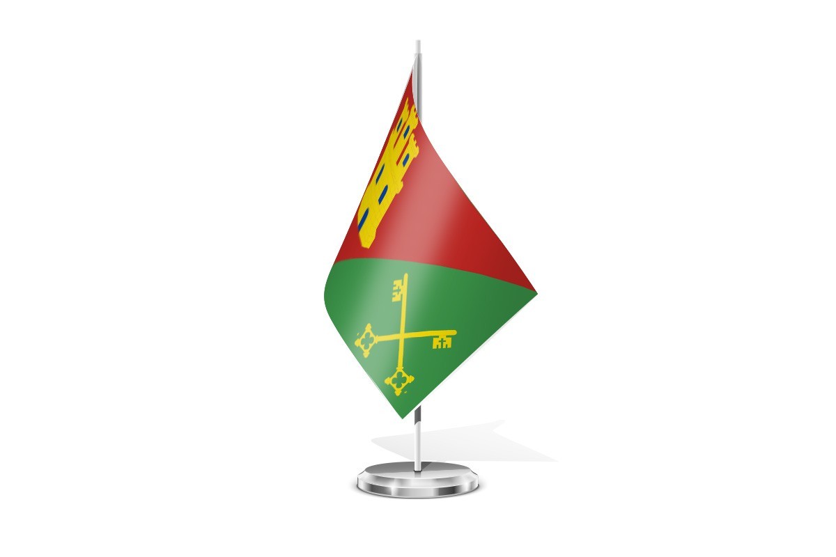 Bandera de mesa de Castellanos de Castro