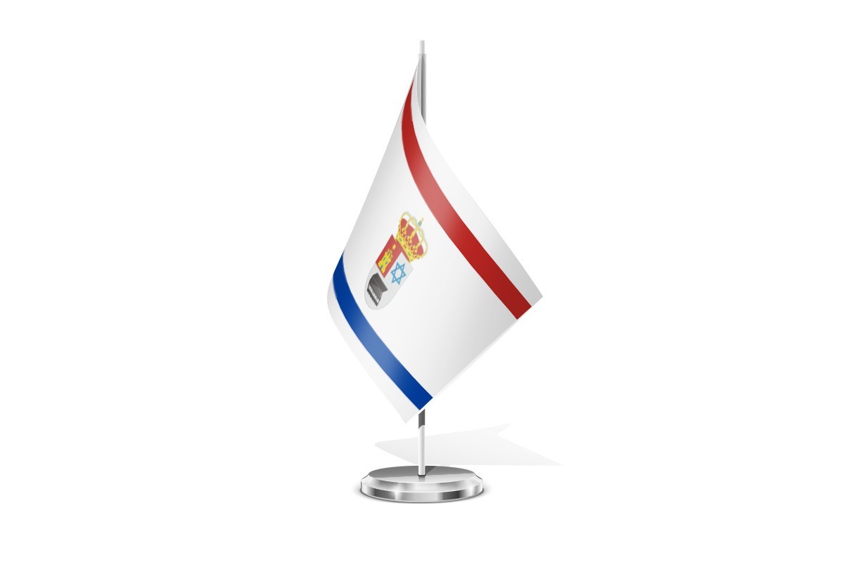 Bandera de mesa de Castrillo Mota de Judíos