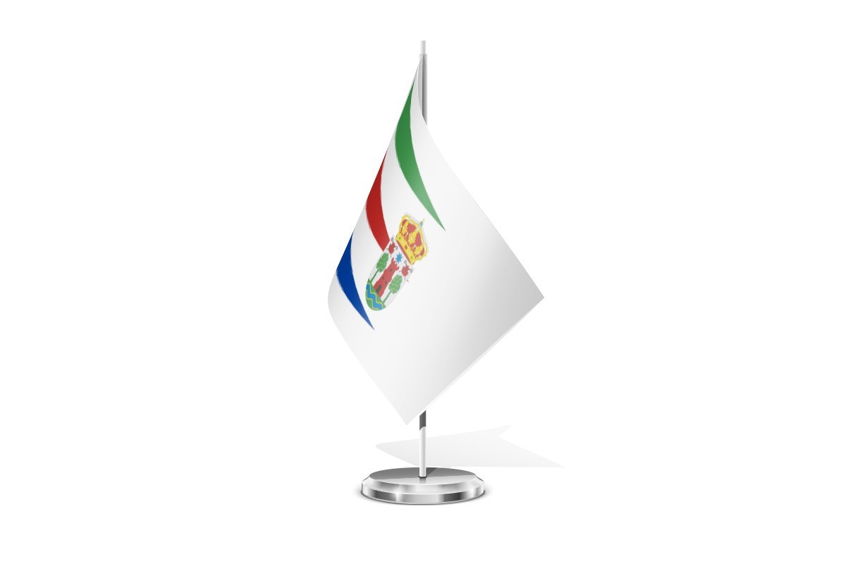 Bandera de mesa de Cerezo de Río Tirón
