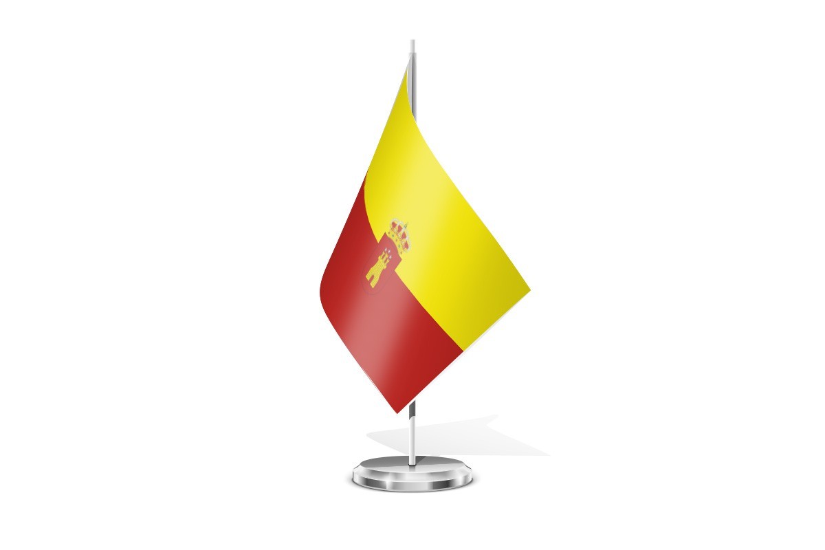 Bandera de mesa de Hoyales de Roa