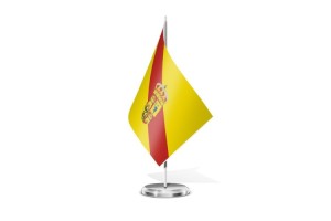 Bandera de mesa de Huerta de Rey 123