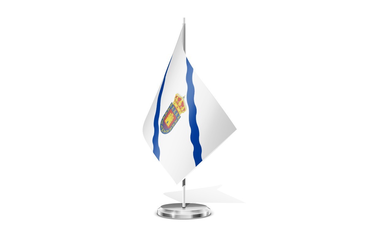 Bandera de mesa de Merindad de Río Ubierna