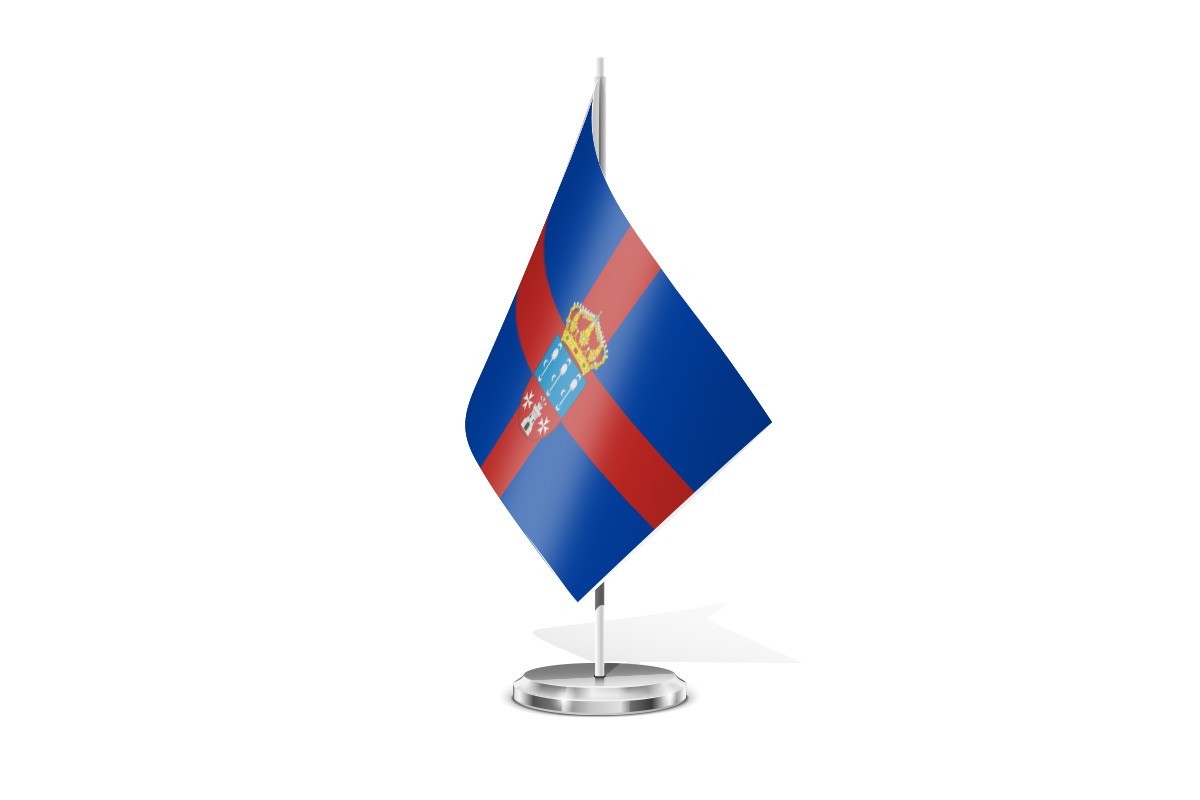 Bandera de mesa de Padilla de Abajo
