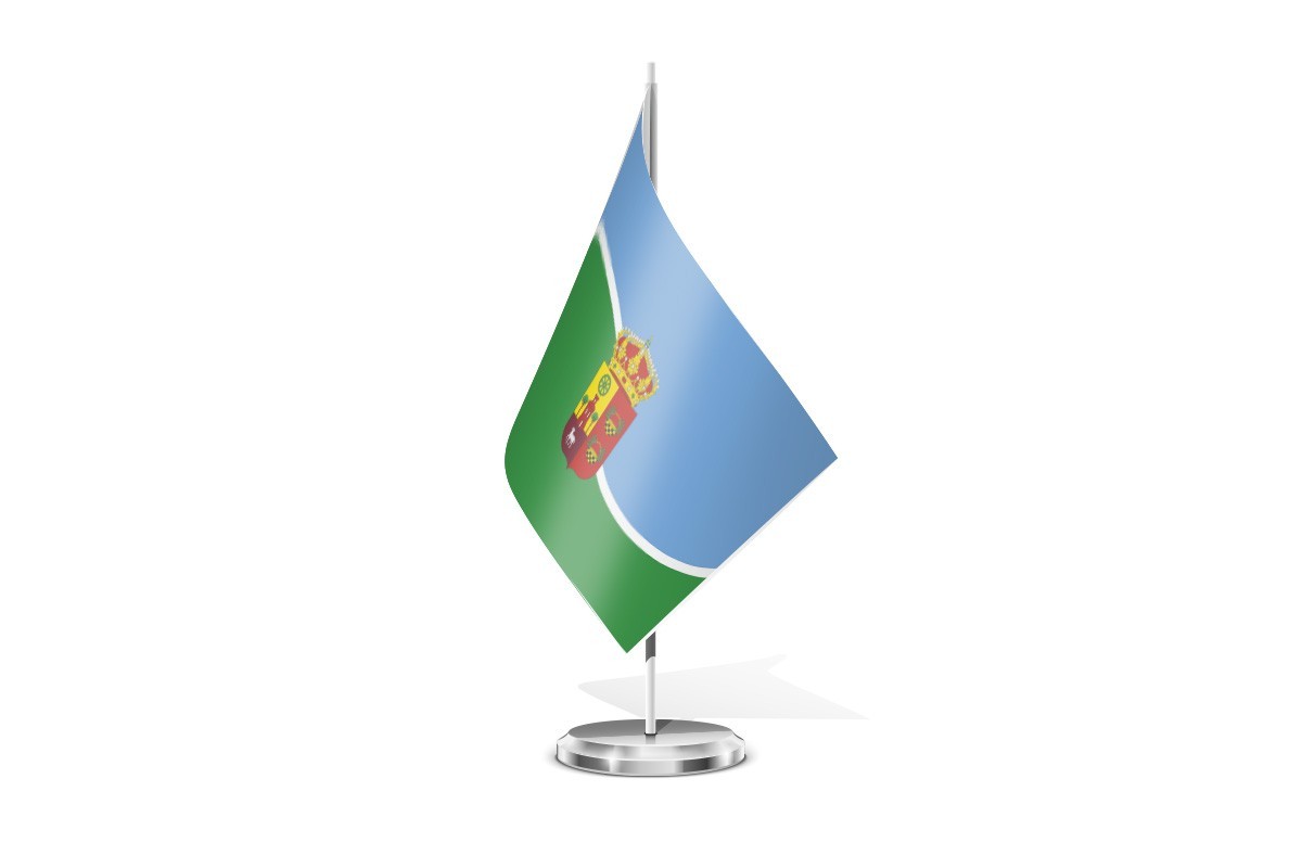 Bandera de mesa de Palacios de la Sierra