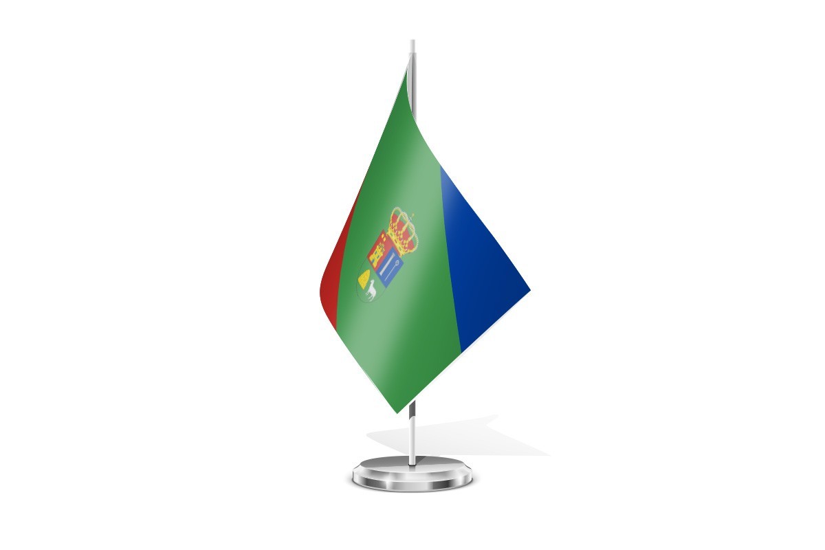 Bandera de mesa de Pedrosa del Páramo