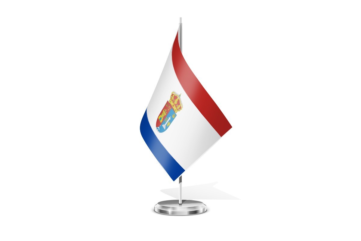 Bandera de mesa de Pedrosa del Príncipe