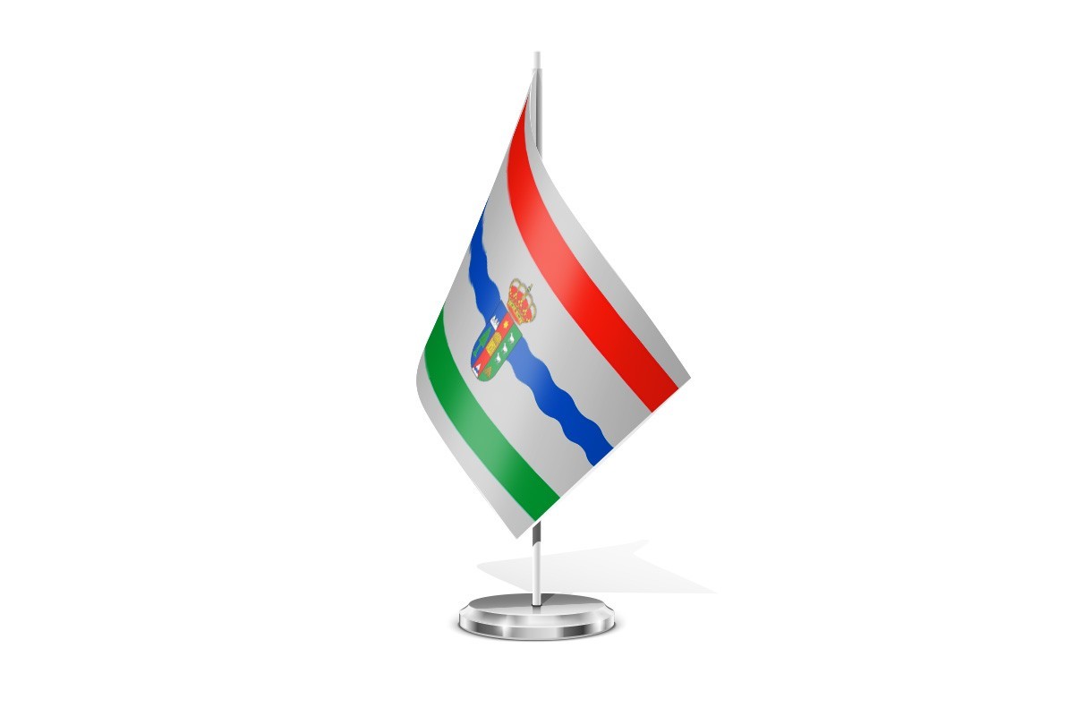Bandera de mesa de Pineda de la Sierra
