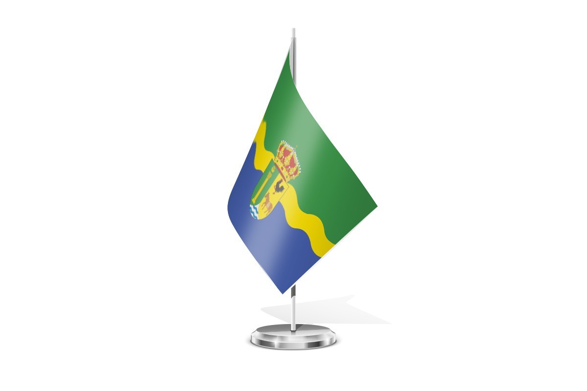 Bandera de mesa de Prádanos de Bureba