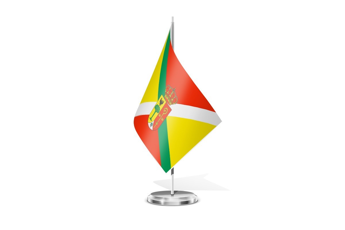 Bandera de mesa de Quintana del Pidio