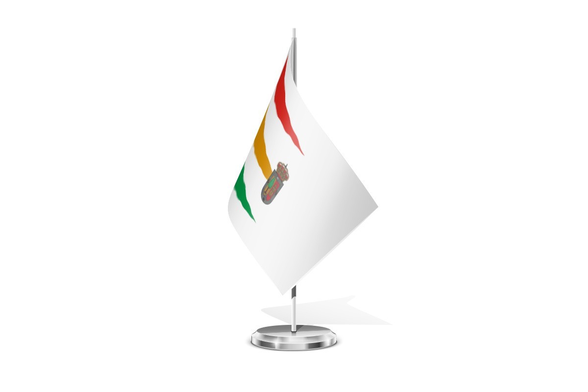 Bandera de mesa de Riocavado de la Sierra
