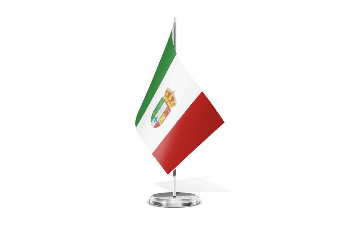 Bandera de mesa de Saldaña de Burgos