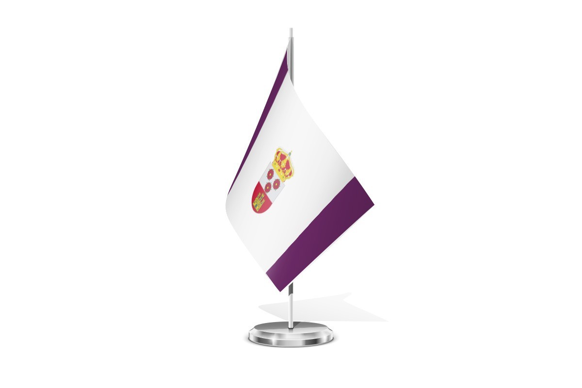 Bandera de mesa de Salinillas de Bureba