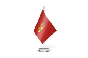 Bandera de mesa de Santa Inés 123