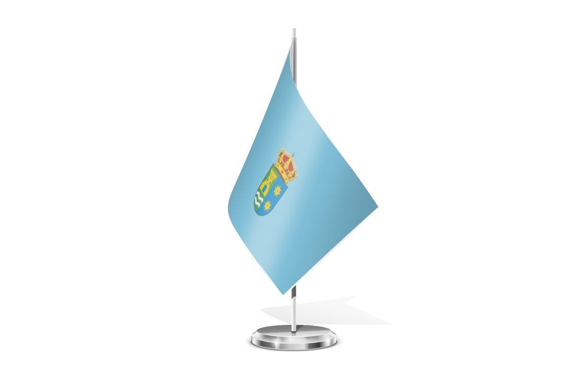 Bandera de mesa de Santa María del Mercadillo